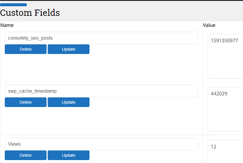 Cached Custom Fields