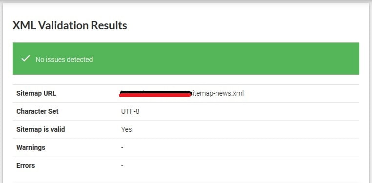 Cara dan langkah verifikasi validasi XML Sitemaps News